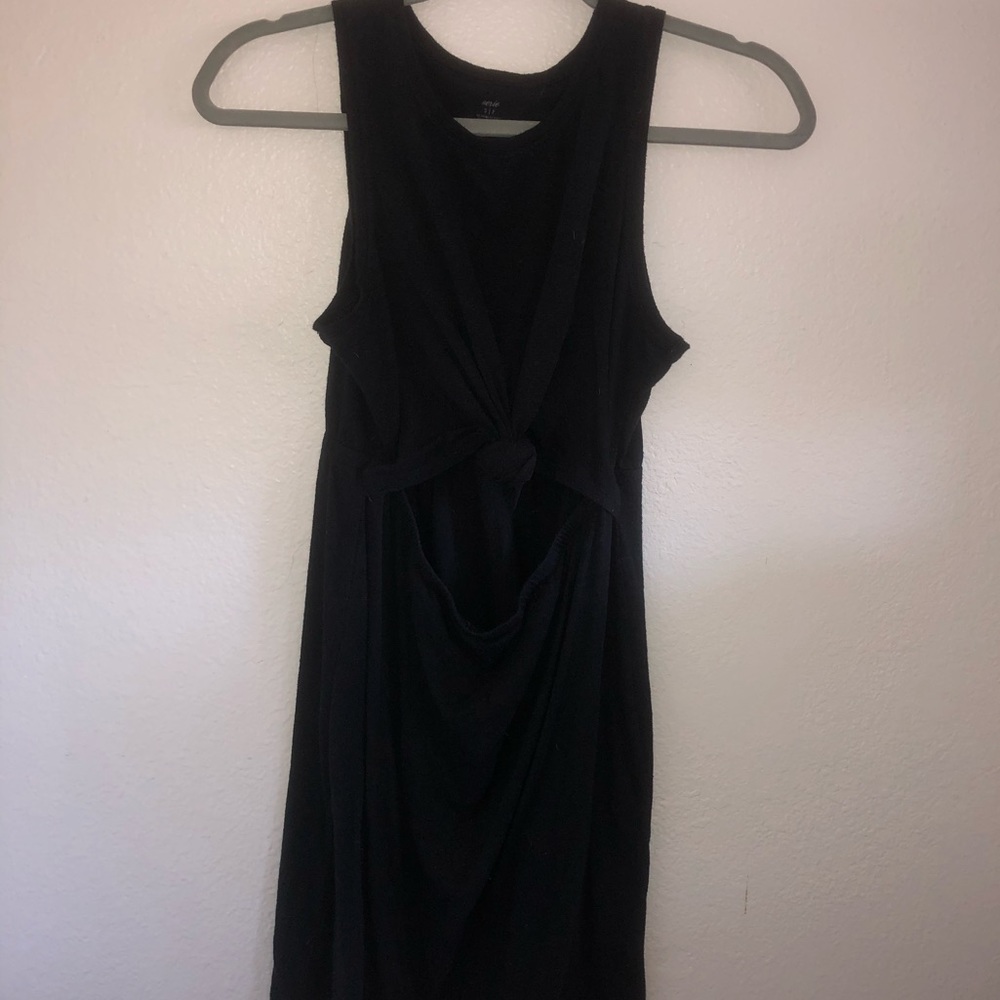 Aerie tie front t-shirt dress